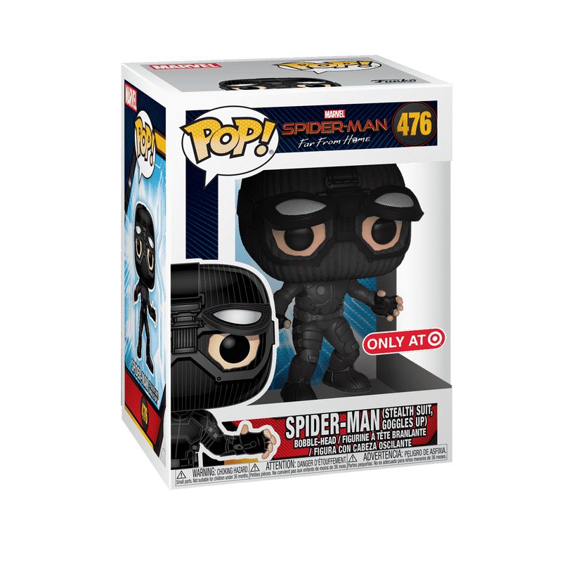 Фигурка Funko Pop Spider-Man Far from Home (Stealth Suit, Goggles Up) / Фанко Поп Человек-паук