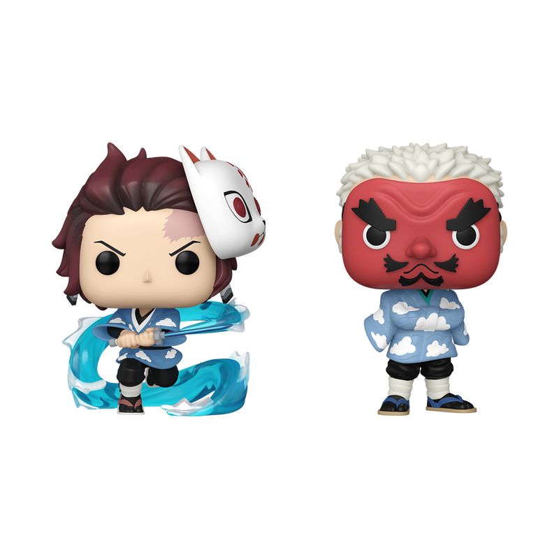 Фигурка Funko Pop Demon Slayer - Tanjiro Kamado and Sakonji Urokodaki / Фанко Поп Клинок, рассекающий демонов - Тандзиро Камадо и Саконджи Урокодаки