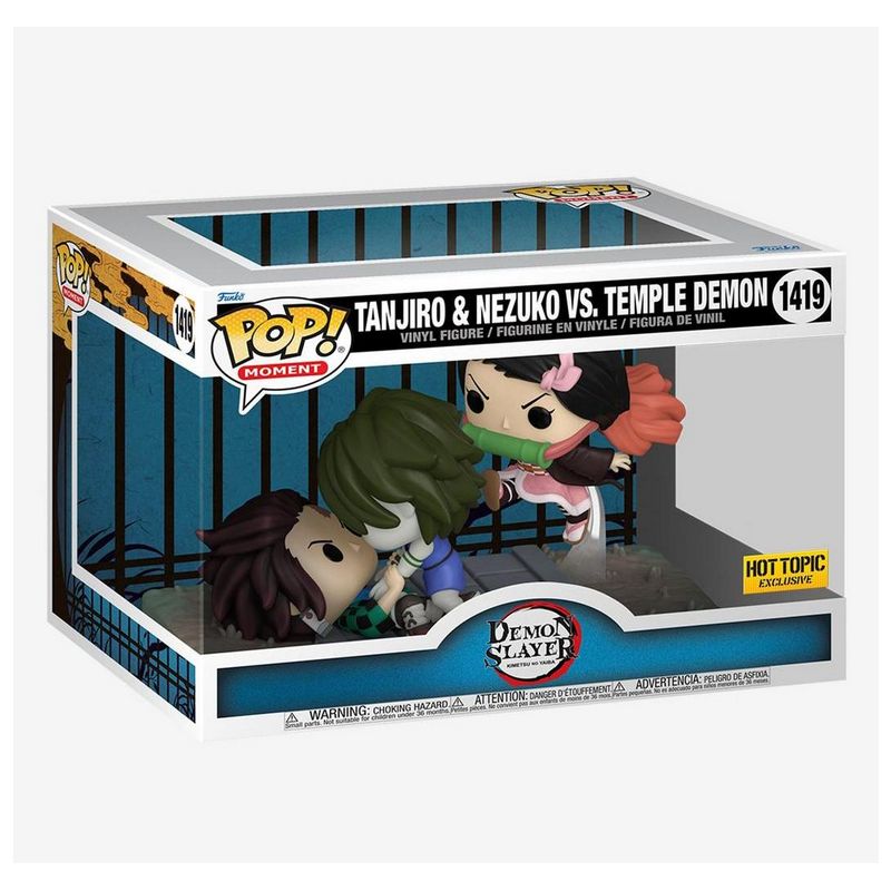 Фигурка Funko Pop Demon Slayer - Tanjiro and Nezuko vs Temple Demon / Фанко Поп Клинок, рассекающий демонов - Тандзиро и Незуко