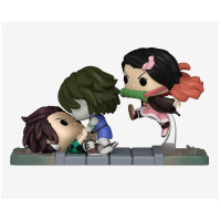 Фигурка Funko Pop Demon Slayer - Tanjiro and Nezuko vs Temple Demon / Фанко Поп Клинок, рассекающий демонов - Тандзиро и Незуко
