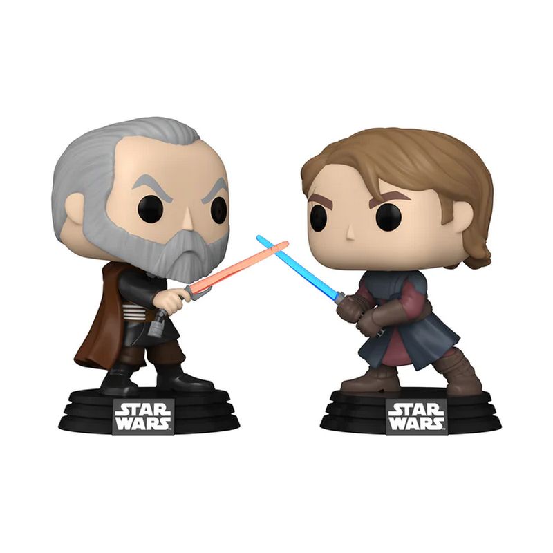 Фигурка Funko Pop Star Wars - Count Dooku vs Anakin Skywalker #74328SE / Фанко Поп Звёздные войны - Граф Дуку и Энакин Скайуокер