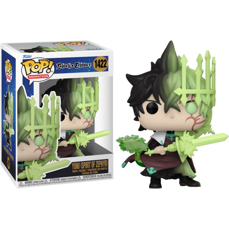 Фигурка Funko Pop Black Clover - Yuno (Spirit of Zephyr) / Фанко Поп Чёрный клевер - Юно
