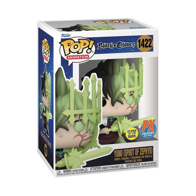 Фигурка Funko Pop Black Clover - Yuno (Spirit of Zephyr) #71558 / Фанко Поп Чёрный клевер - Юно
