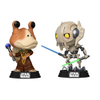 Фигурка Funko Pop Star Wars - Jar Jar Binks vs General Grievous #76862SE / Фанко Поп Звёздные войны - Джа-Джа Бинкс и Генерал Гривус