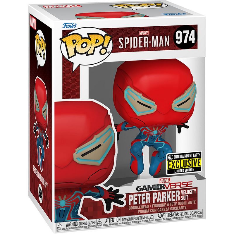 Фигурка Funko Pop Spider-Man 2 Game - Peter Parker Velocity Suit / Фанко Поп Человек-паук - Питер Паркер