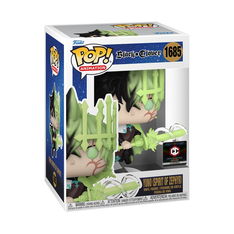 Фигурка Funko Pop Black Clover - Yuno (Spirit of Zephyr) #82168 NOMINT / Фанко Поп Чёрный клевер - Юно