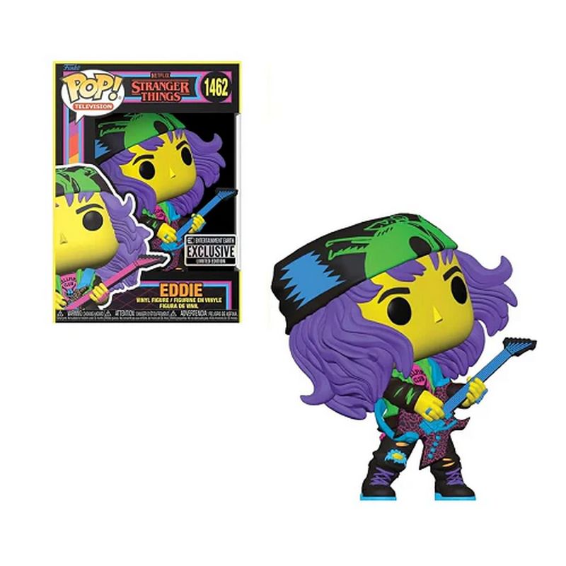 Фигурка Funko Pop Stranger Things S4 - Eddie (Black Light) / Фанко Поп Очень странные дела - Эдди