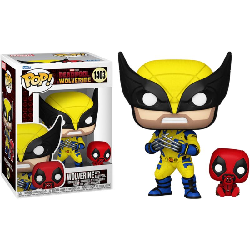 Фигурка Funko Pop Deadpool and Wolverine (with Babypool) / Фанко Поп Дэдпул и Росомаха