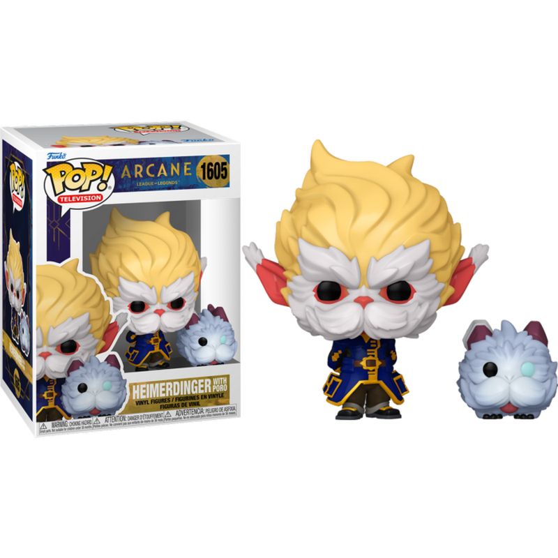 Фигурка Funko Pop Arcane League of Legends - Heimerdinger with Poro / Фанко Поп Аркейн - Хеймердингер и Поро