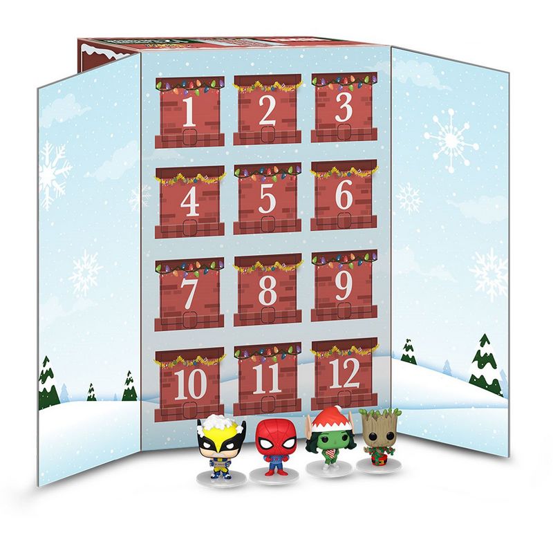 Funko Advent Calendar Marvel Holiday 12-Day Countdown 2024 / Фанко Новогодний Календарь Марвел