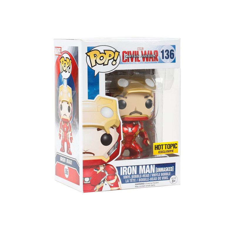 Фигурка Funko Pop Captain America Civil War - Iron Man Unmasked / Фанко Поп Первый мститель - Железный человек