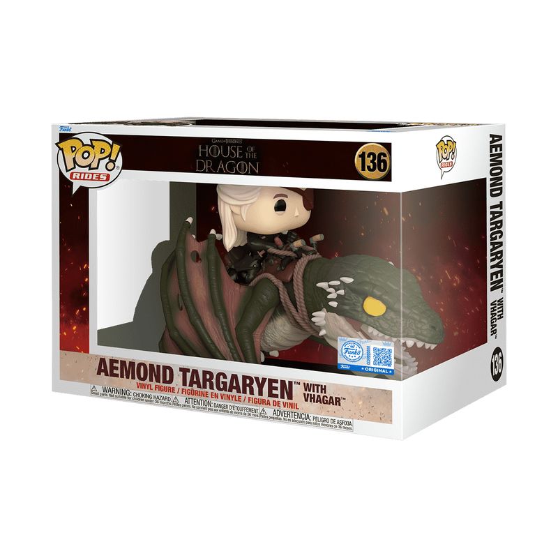 Фигурка Funko Pop House of the Dragon - Aemond Targaryen with Vhagar / Фанко Поп Дом дракона - Эймонд Таргариен