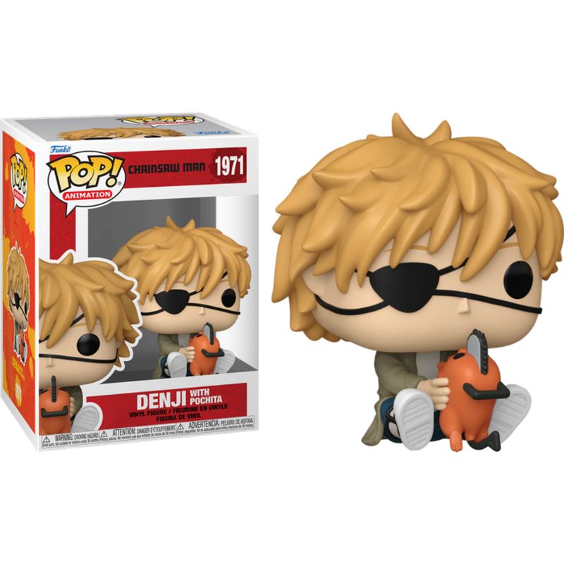 Фигурка Funko Pop Chainsaw Man - Denji with Pochita / Фанко Поп Человек-бензопила - Дэнджи и Почита