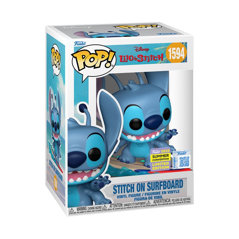 Funko Pop Lilo and Stitch (on Surfboard)