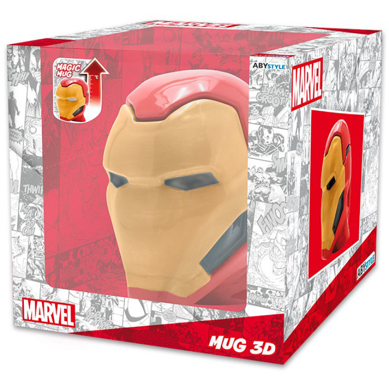 Чашка 3D хамелеон Abystyle Marvel - Iron Man Mug