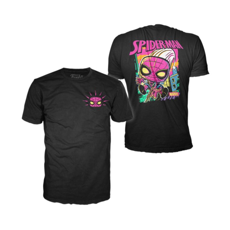 Funko Tee Marvel Black Light Spider Man Box / Коробка Фанко Людина-павук