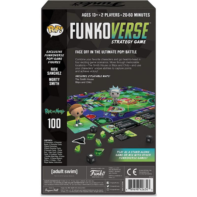 Funko Verse Strategy Game: Rick & Morty #100 / Настольная игра Фанко: Рик и Морти