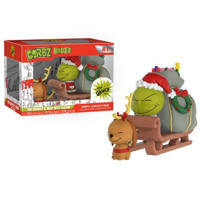 Funko Dorbz Ridez: Dr. Seuss - The Grinch & Max with Sleigh / Фанко: Доктор Сьюз - Гринч и пес Макс