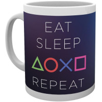 Чашка GB eye Playstation - Eat-Sleep-Repeat Mug