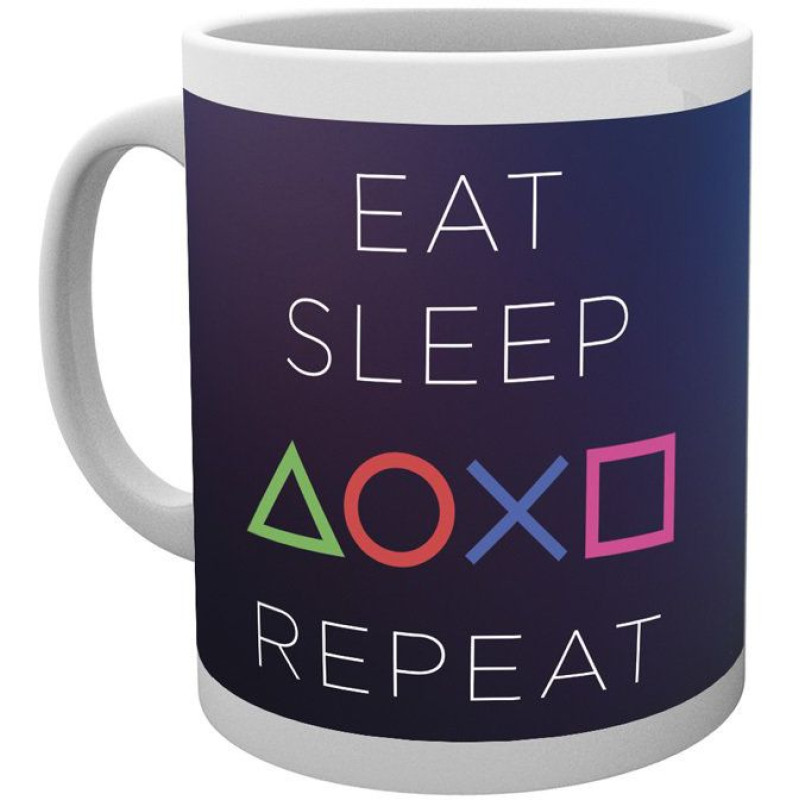 Чашка GB eye Playstation - Eat-Sleep-Repeat Mug
