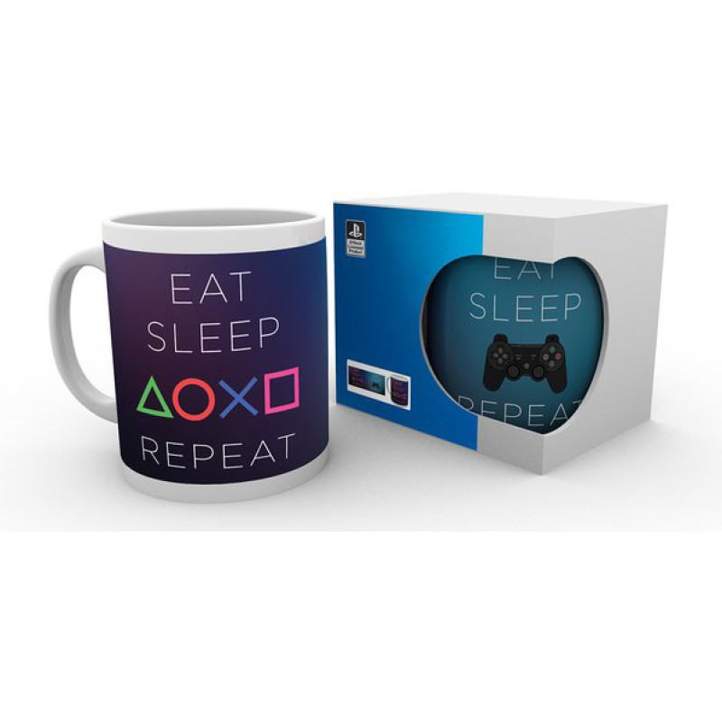 Чашка GB eye Playstation - Eat-Sleep-Repeat Mug