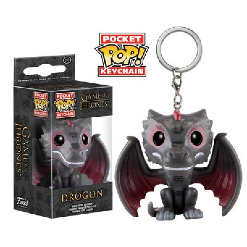 Funko Pocket Pop! Keychain: Game of Thrones - Drogon / Брелок Фанко Поп: Игра престолов - Дрогон