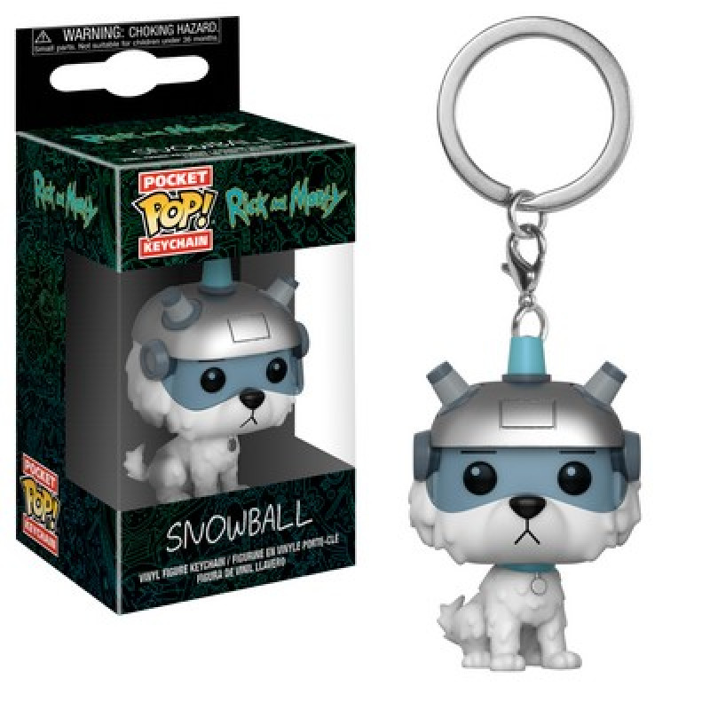 Funko Pocket Pop! Keychain: Rick and Morty - Snowball / Брелок Фанко Поп: Рік та Морті