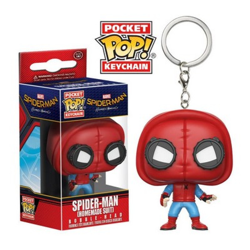 Funko Pocket Pop! Keychain: Spider-Man Homecoming - Spider-Man Homemade Suit / Брелок Фанк Поп: Людина-павук: Повернення додому