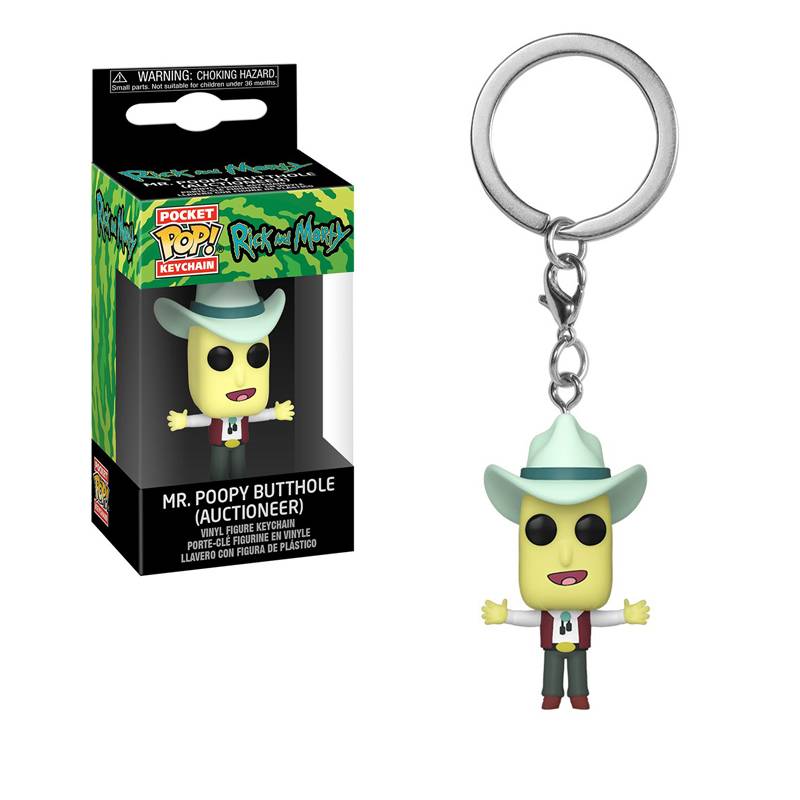Брелок Funko Pop Keychain Rick and Morty - Mr Poopy Butthole (Auctioneer)
