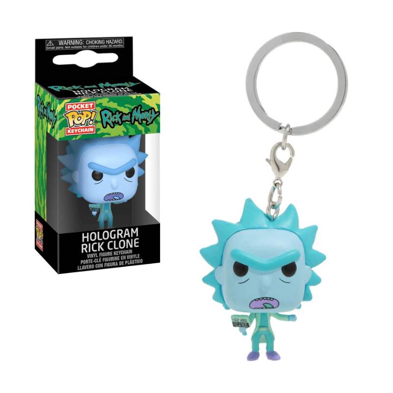 Брелок Funko Pop Keychain Rick and Morty (Hologram Clone)