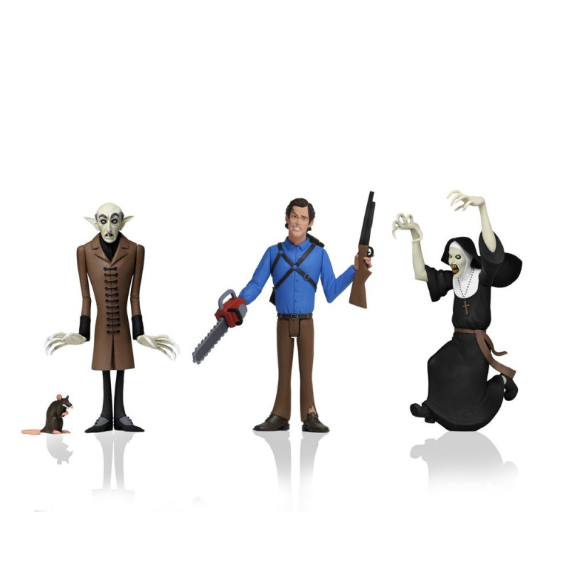 Фигурка Neca Toony Terrors - Ash (Evil Dead 2), The Nun (The Conjuring Universe), Count Orlok (Nosferatu) Series 3