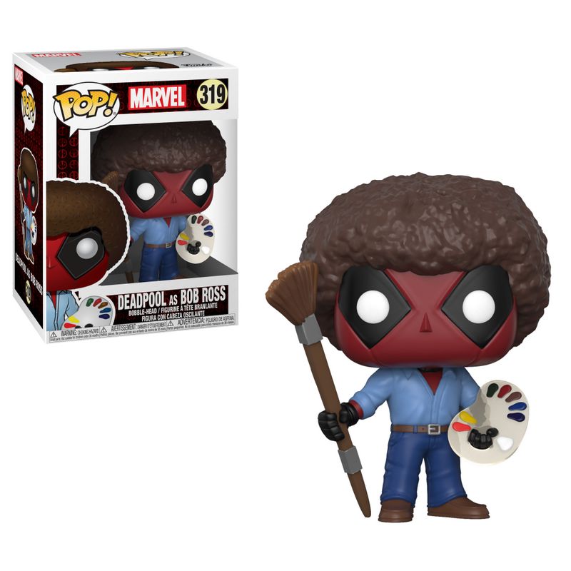 Фігурка Funko Pop Marvel - Deadpool as Bob Ross / Фанко Поп Дедпул