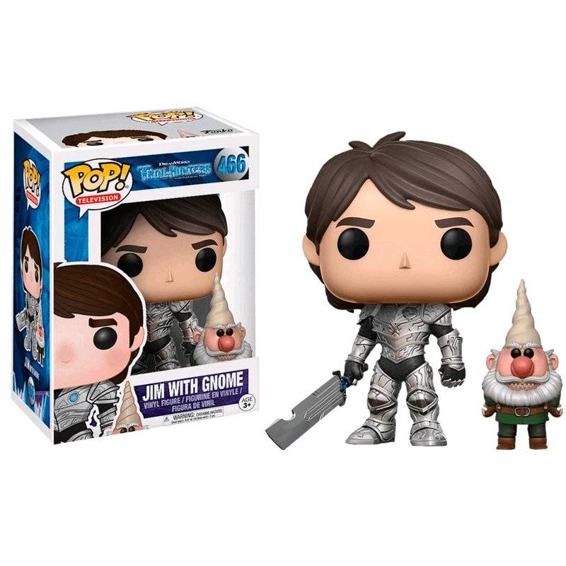 Фігурка Funko Pop Trollhunters - Jim with Gnome / Фанко Поп Мисливці на тролів - Джим