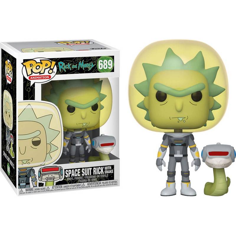 Фігурка Funko Pop Rick and Morty (Space Suit with Snake) #689 / Фанко Поп Рік та Морті