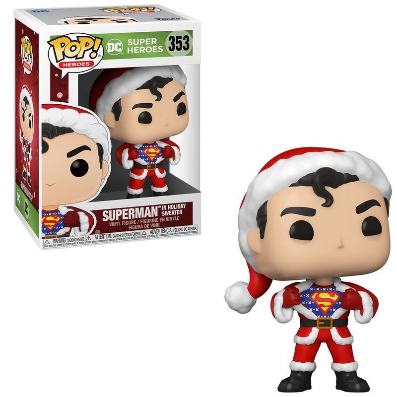 Фігурка Funko Pop DC Holiday - Superman in Holiday Sweater / Фанко Поп Супермен