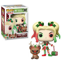Фигурка Funko Pop DC Holiday - Harley Quinn with Helper / Фанко Поп Харли Квинн