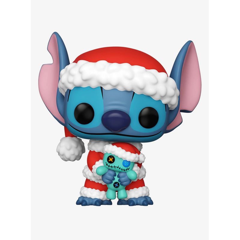 Фигурка Funko Pop Disney Holiday - Santa Stitch with Scrump / Фанко Поп Стич
