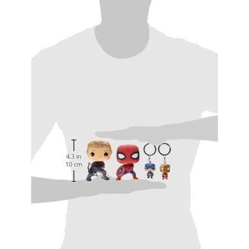 Фигурка Funko Pop Captain America 3 - Hawkeye and Spider-Man with Keychains / Фанко Поп Капитан Америка