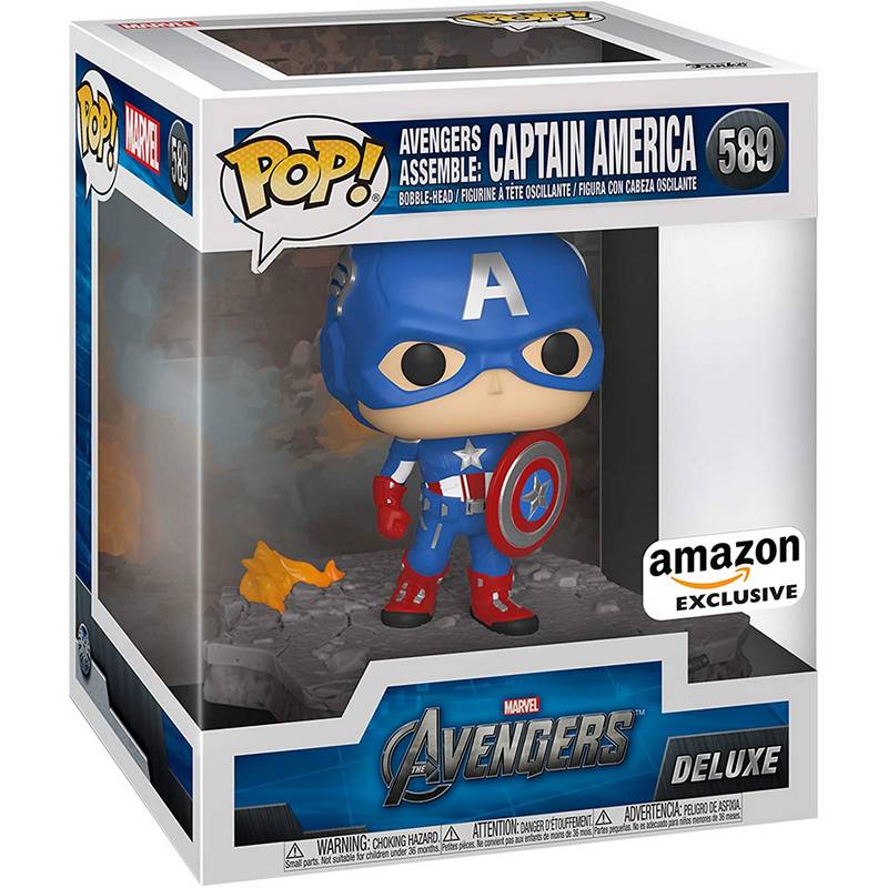 Фигурка Funko Pop Avengers Assemble - Captain America Deluxe / Фанко Поп Мстители - Капитан Америка