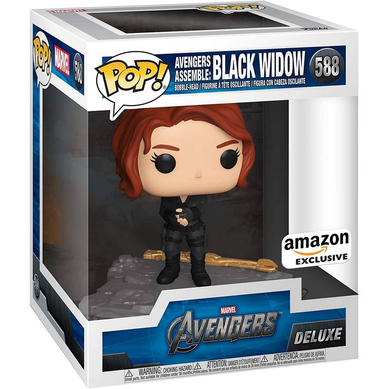 Фигурка Funko Pop Avengers Assemble - Black Widow Deluxe / Фанко Поп Мстители - Чёрная Вдова