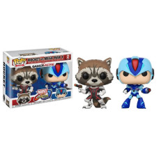 Фигурка Funko Pop Marvel vs Capcom - Rocket vs Mega Man X / Фанко Поп Ракета против Мегаман Икс