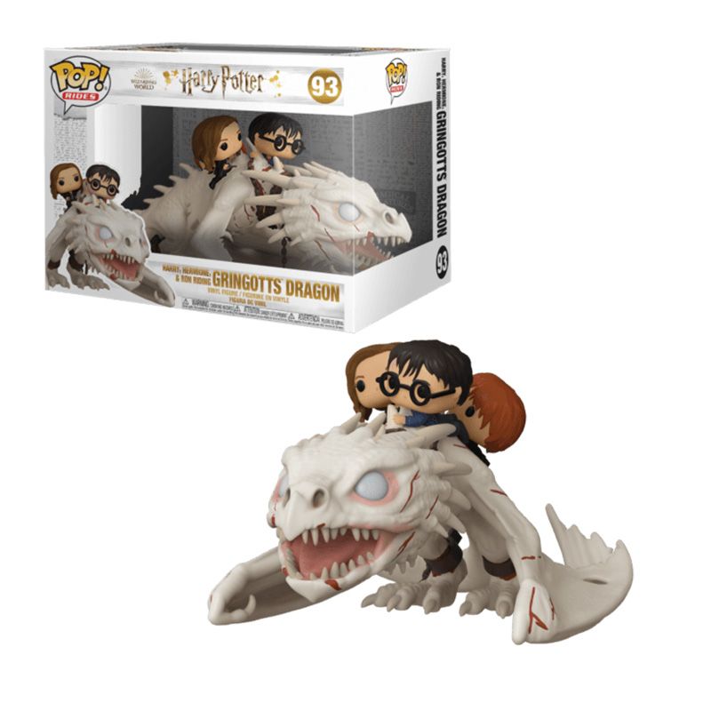 Фигурка Funko Pop Harry Potter, Hermione and Ron Riding Dragon Gringotts / Фанко Поп Гарри Поттер