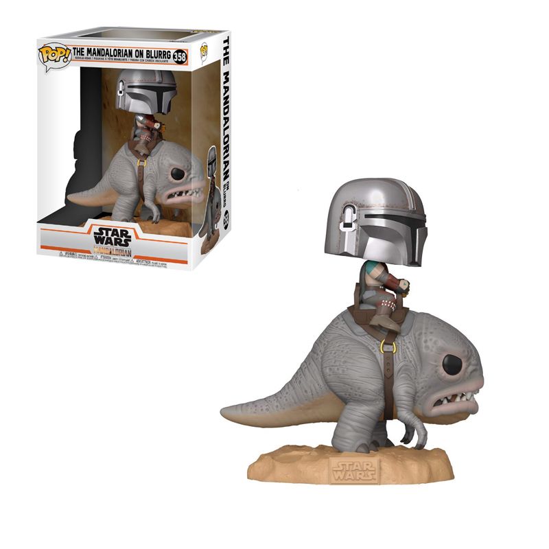 Фигурка Funko Pop Star Wars Mandalorian on Blurrg Deluxe / Фанко Поп Звёздные войны Мандалорец