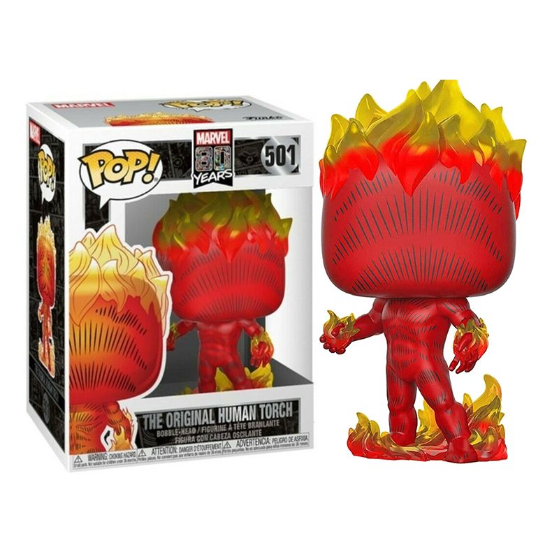 Фигурка Funko Pop Marvel 80th - Original Human Torch / Фанко Поп Человек-факел