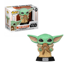 Фигурка Funko Pop Star Wars Mandalorian - The Child with Frog (Yoda) / Фанко Поп Звёздные войны Мандалорец - Бэйби Йода