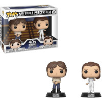 Фигурка Funko Pop Star Wars 40th - Han Solo and Princess Leia / Фанко Поп Звёздные войны - Хан Соло и Принцесса Лея