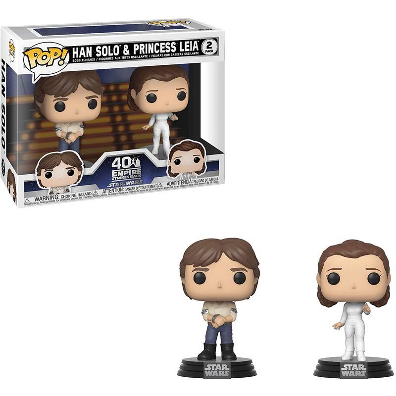 Фигурка Funko Pop Star Wars 40th - Han Solo and Princess Leia / Фанко Поп Звёздные войны - Хан Соло и Принцесса Лея