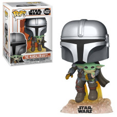 Фигурка Funko Pop Star Wars Mandalorian with the Child / Фанко Поп Звёздные войны - Мандалорец и Бэйби (Йода)