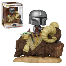 Фигурка Funko Pop Star Wars Mandalorian and the Child on Bantha Deluxe / Фанко Поп Звёздные войны Мандалорец и Бэйби (Йода)
