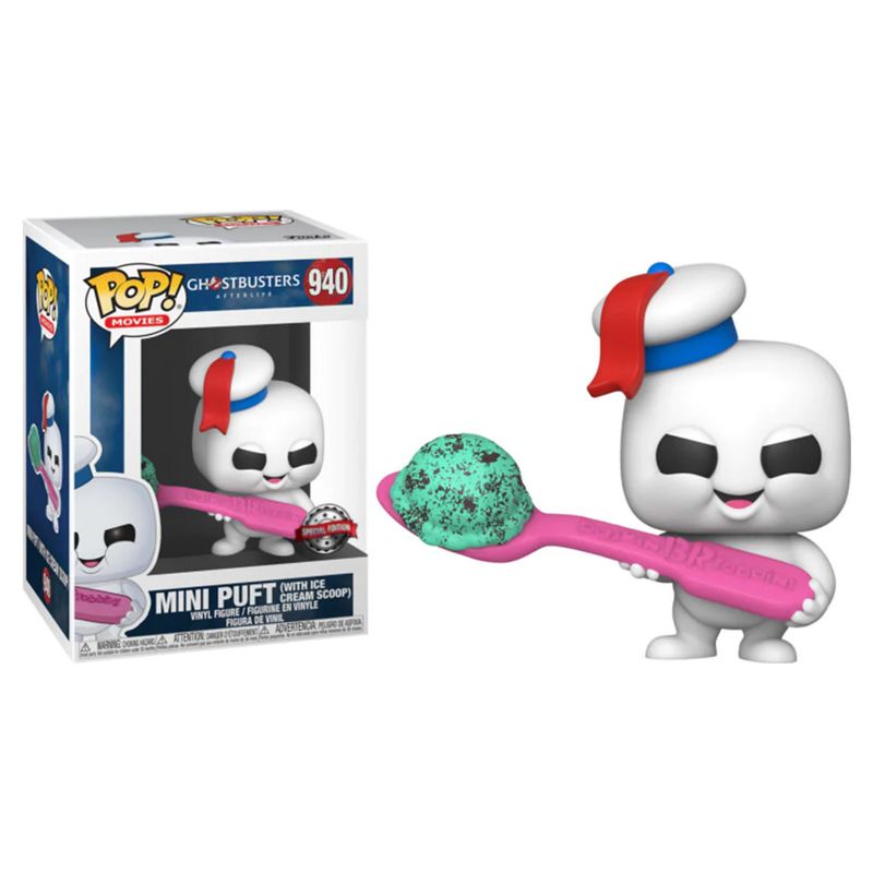 Фигурка Funko Pop Ghostbusters 2021 - Mini Puft (with Ice Cream Scoop) #48895SE / Фанко Поп Охотники за привидениями - Зефирный Человечек